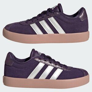 Adidas VL Court 3.0 Aurora Plum / Zero Metalic / Pink Gum (GS) 5.5